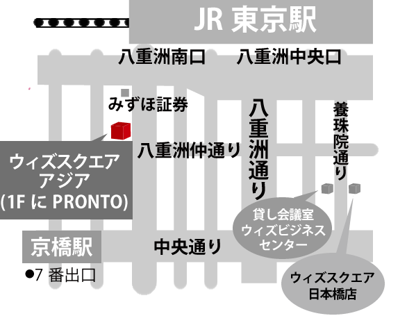 オフィスまでの地図